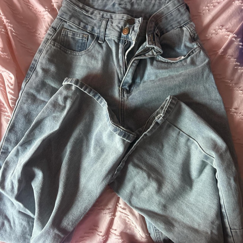 SHEIN Light Blue Flare Jeans